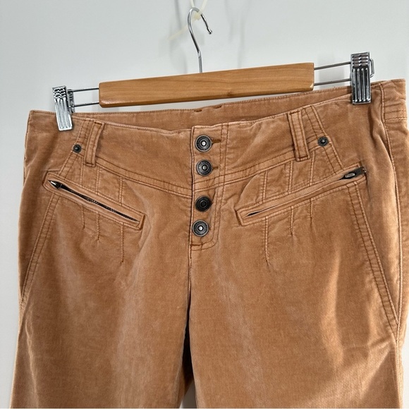 Free People Hit Back Slim Flare Corduroy Amber Pants - Picture 8 of 13